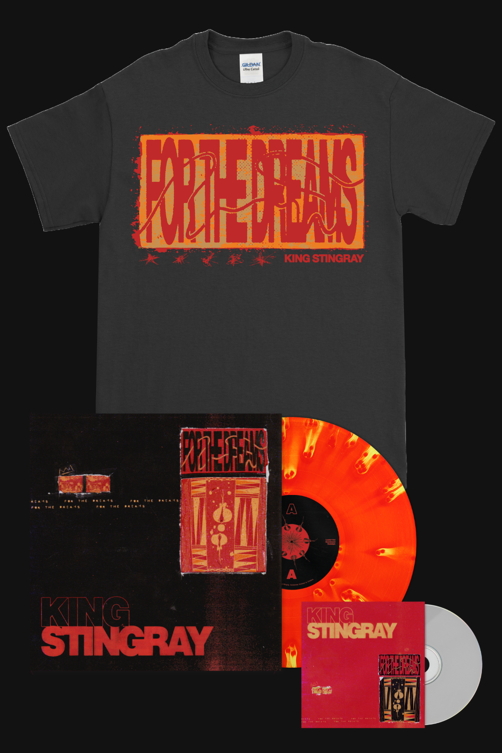 BEST BITS BUNDLE (For The Dreams - Vinyl, CD, T-Shirt black/red)