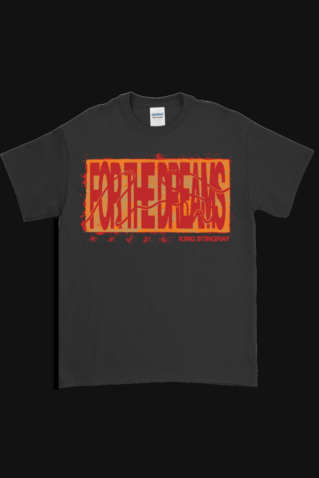 FOR THE DREAMS T-SHIRT BLACK/RED + Digital Download