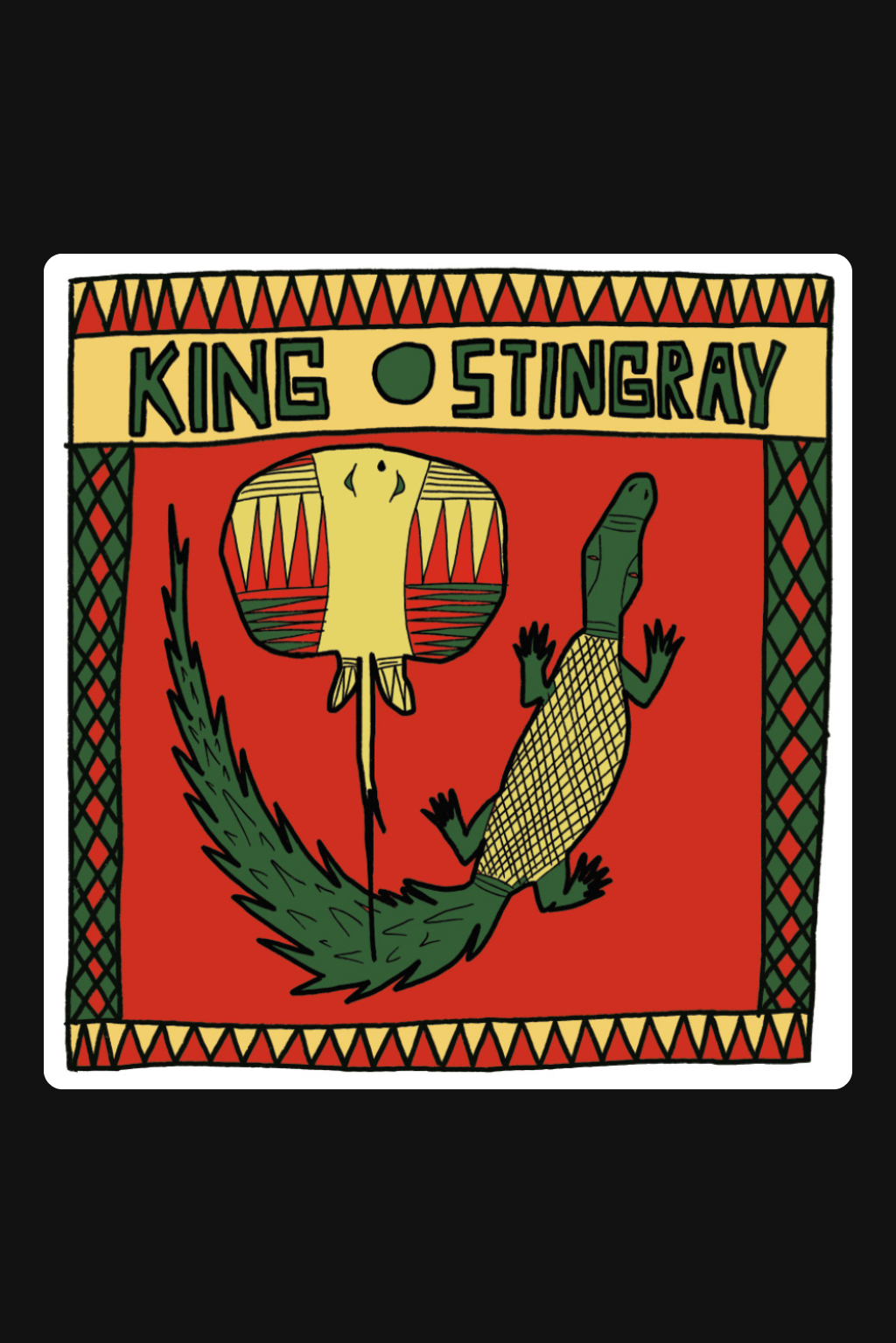 KING STINGRAY STICKER SET 4-PACK