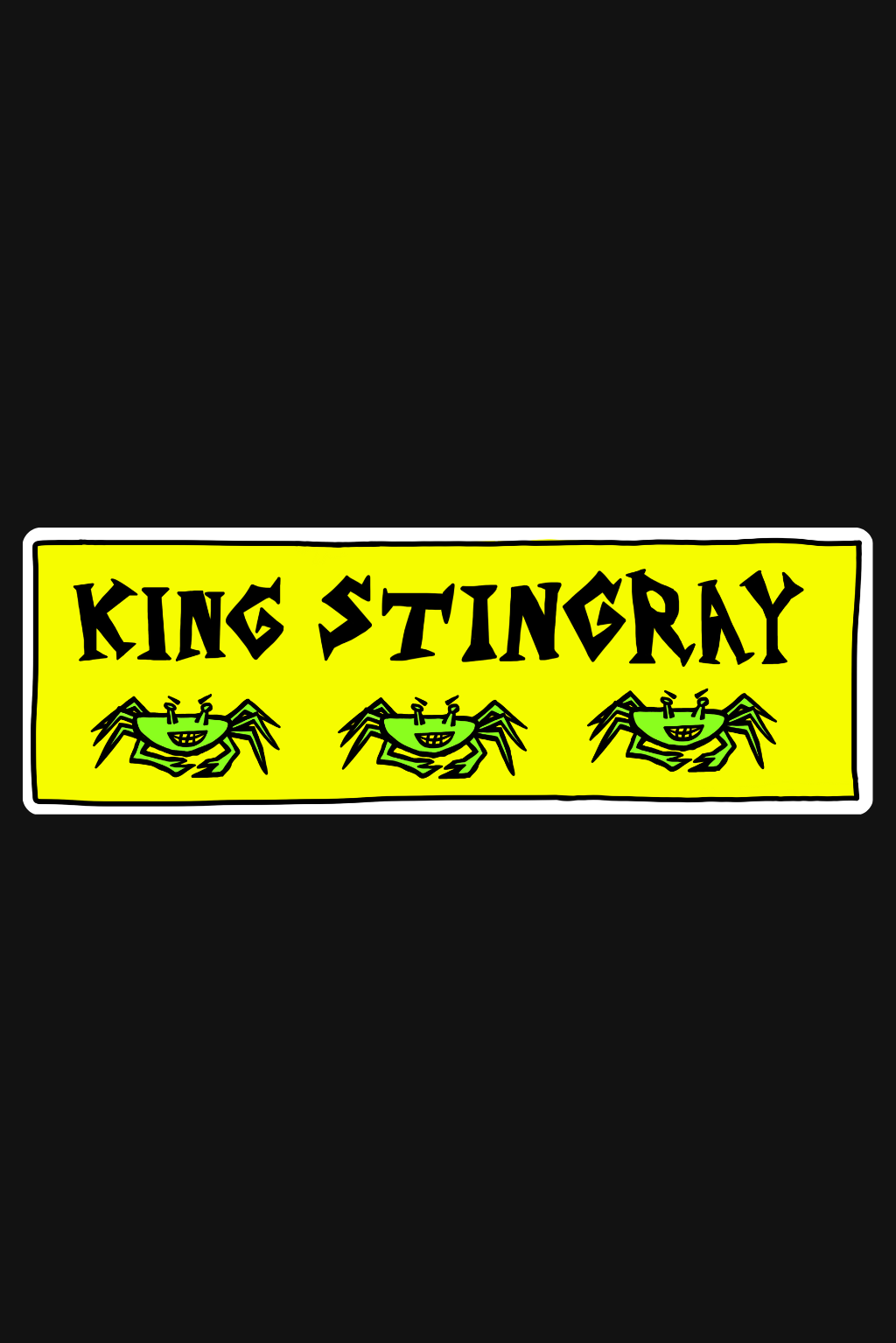 KING STINGRAY STICKER SET 4-PACK