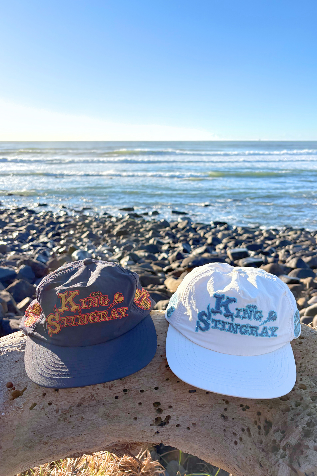 KING STING X UNCLE RICS CAP WHITE/BLUE