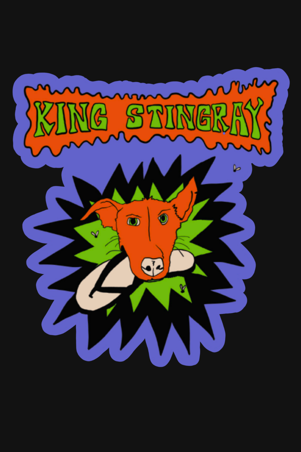 KING STINGRAY STICKER SET 4-PACK