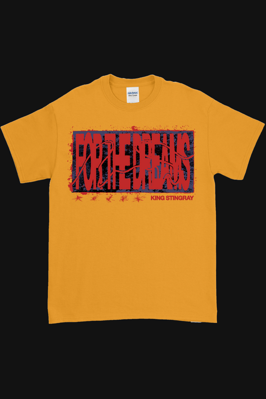 FOR THE DREAMS T-SHIRT YELLOW/RED + Digital Download