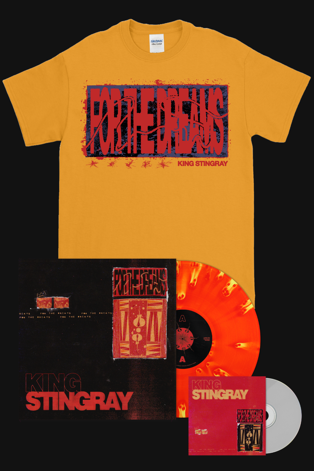 [PRE-ORDER] BEST BITS BUNDLE (For The Dreams - Vinyl, CD, T-Shirt yellow/red)