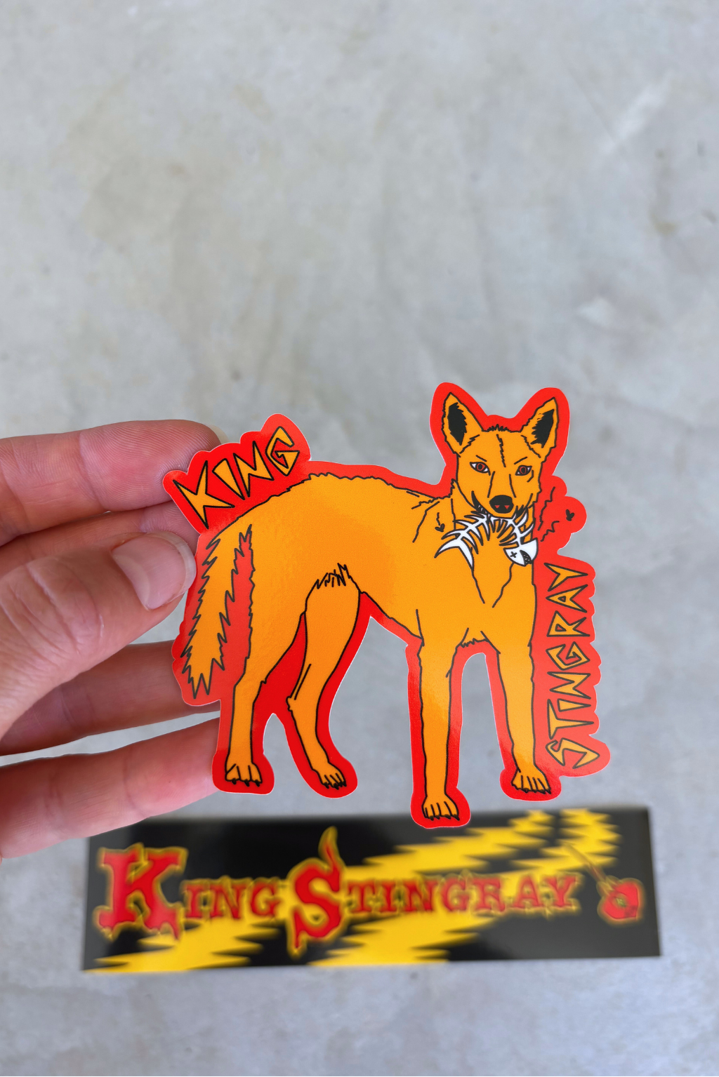 2-PACK STICKER SET (CAMP DOG + KS BUMPER STICKER) – kingstingraymusic